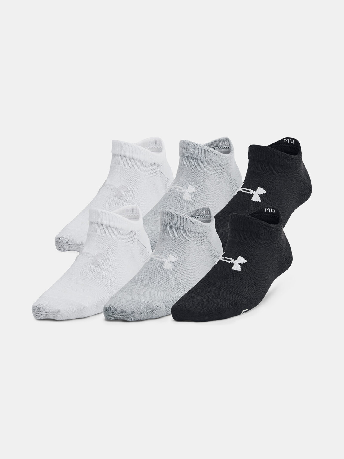 Children's socks Under Armour UA Yth Essential No Show 6pk-BLK - unisex