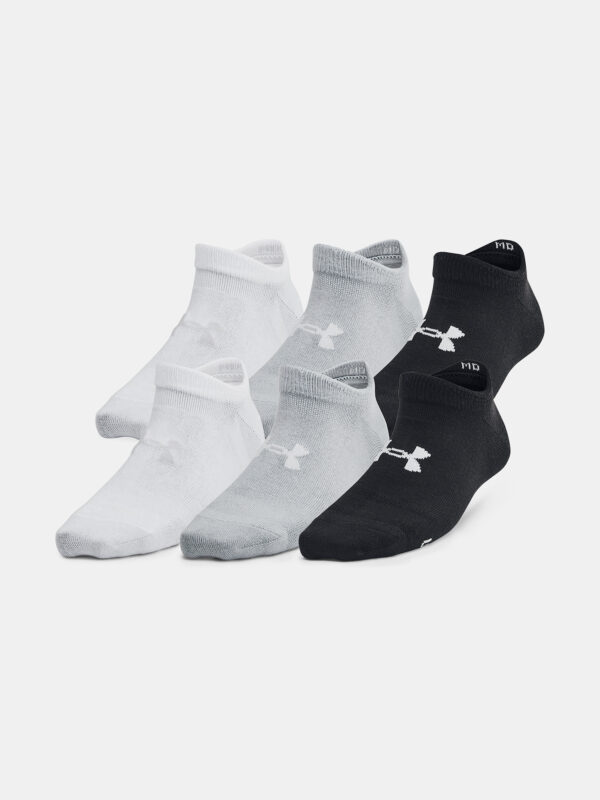 Children's socks Under Armour UA Yth Essential No Show 6pk-BLK - unisex