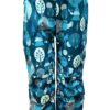 Children's softshell pants - kerosene - blue owls