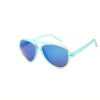Children's sunglasses WAYE KIDS - Matt Blue Transparent Smoke