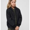 Children's windbreaker with front zipper black