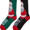Christmas Santa Socks - 2-Pack Multicolored