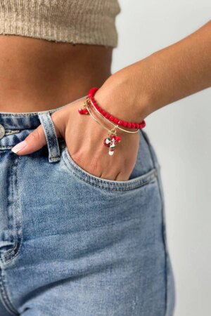Christmas bracelet Christmas stick