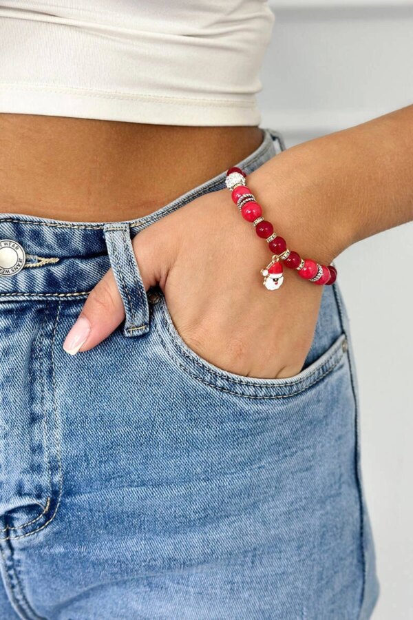 Christmas bracelet Santa's head