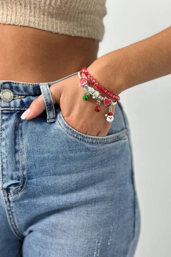 Christmas bracelet Santa's head