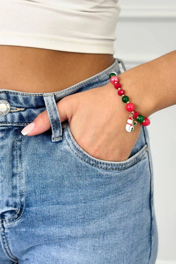 Christmas bracelet Snowman broom