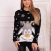 Christmas sweater with black reindeer