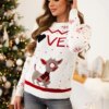 Christmas sweater with ecru inscription
