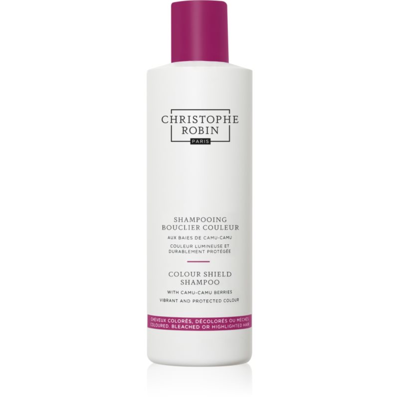 Christophe Robin Color Shield Shampoo with Camu-Camu Berries tápláló sampon festett vagy melírozott hajra 250 ml-Ár