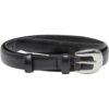 Chunky Buckle belt black/silver color