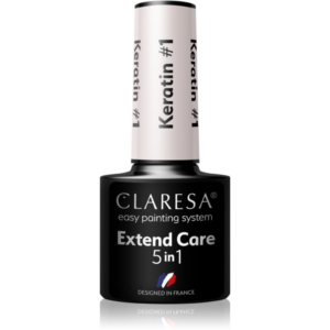 Claresa Extend Care 5 in 1 Keratin bázis lakk zselés műkörömhöz tápláló hatással árnyalat #1 5 g-Ár