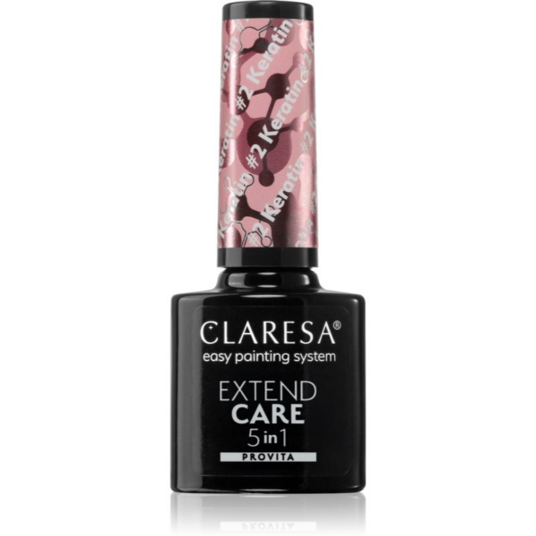 Claresa Extend Care 5 in 1 Keratin bázis lakk zselés műkörömhöz tápláló hatással árnyalat #2 5 g-Ár