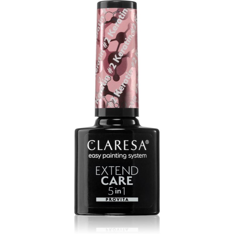 Claresa Extend Care 5 in 1 Keratin bázis lakk zselés műkörömhöz tápláló hatással árnyalat #2 5 g-Ár