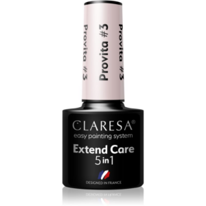 Claresa Extend Care 5 in 1 Provita bázis lakk zselés műkörömhöz regeneráló hatással árnyalat #3 5 g-Ár