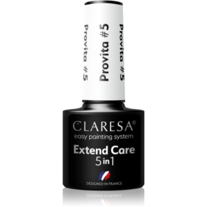 Claresa Extend Care 5 in 1 Provita bázis lakk zselés műkörömhöz regeneráló hatással árnyalat #5 5 g-Ár