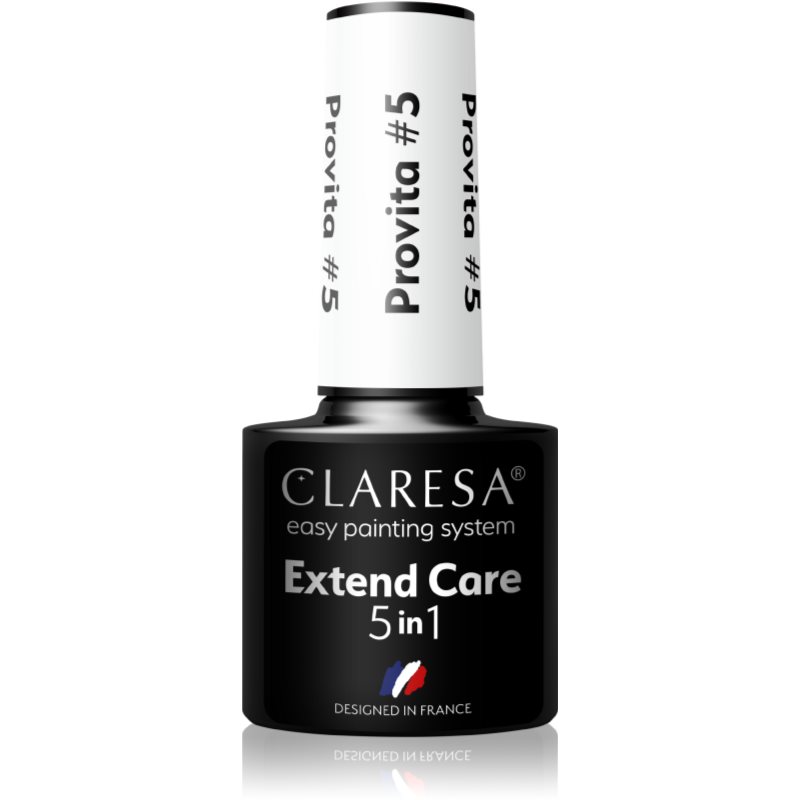 Claresa Extend Care 5 in 1 Provita bázis lakk zselés műkörömhöz regeneráló hatással árnyalat #5 5 g-Ár