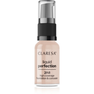 Claresa Liquid Perfection 2in1 Magas fedésű alapozó árnyalat 103 Cool Medium 18 g-Ár
