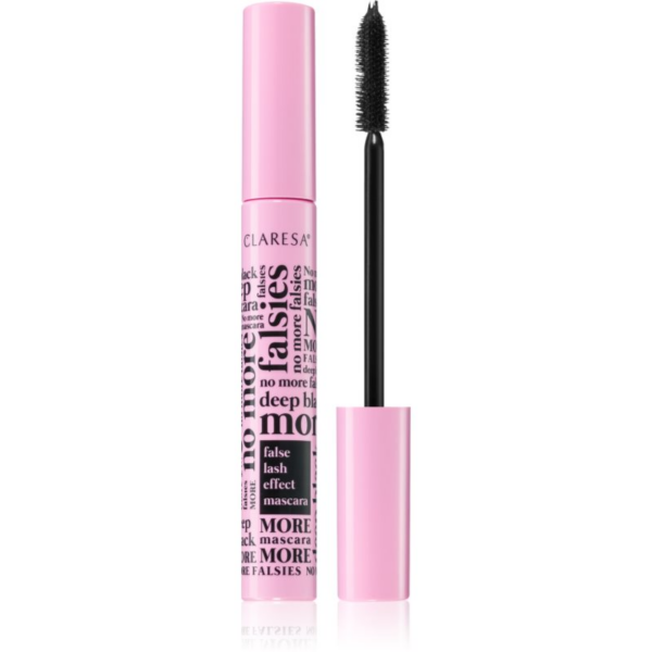 Claresa No More Falsies Műszempilla hatású szempillaspirál árnyalat Deep Black 10 g-Ár
