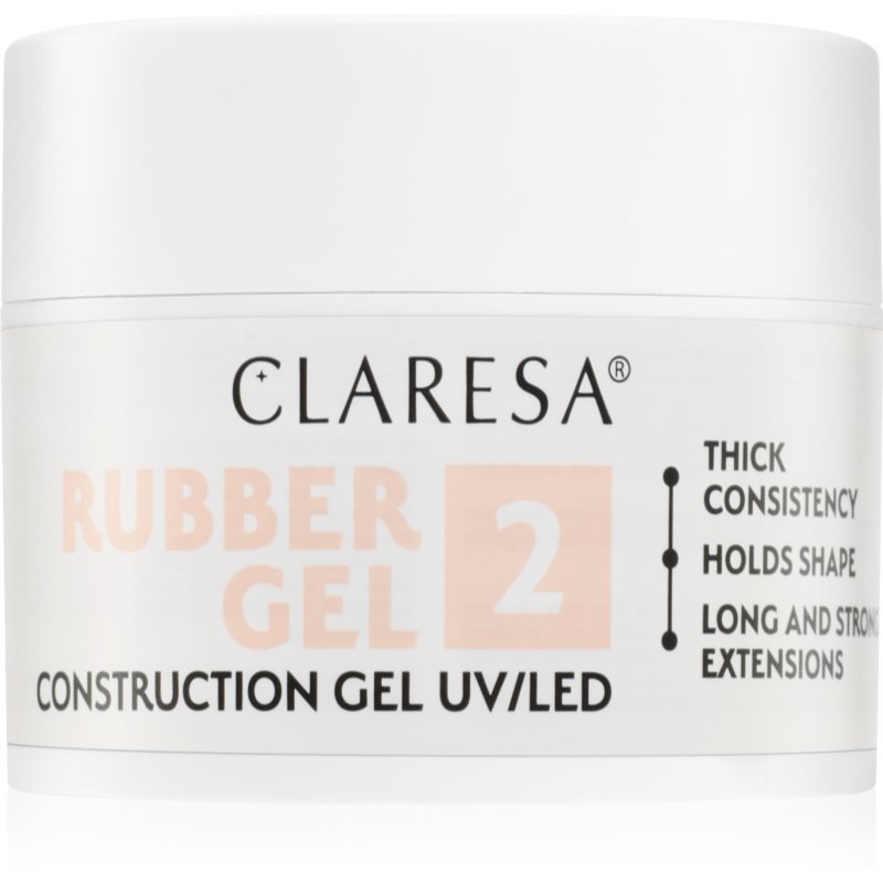 Claresa Rubber Gel Construction Gel UV/LED körömhosszabító gél lakk árnyalat 02 45 g-Ár