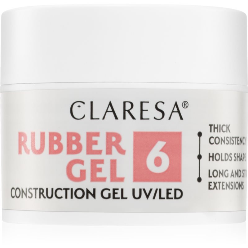 Claresa Rubber Gel Construction Gel UV/LED körömhosszabító gél lakk árnyalat 06 12 g-Ár