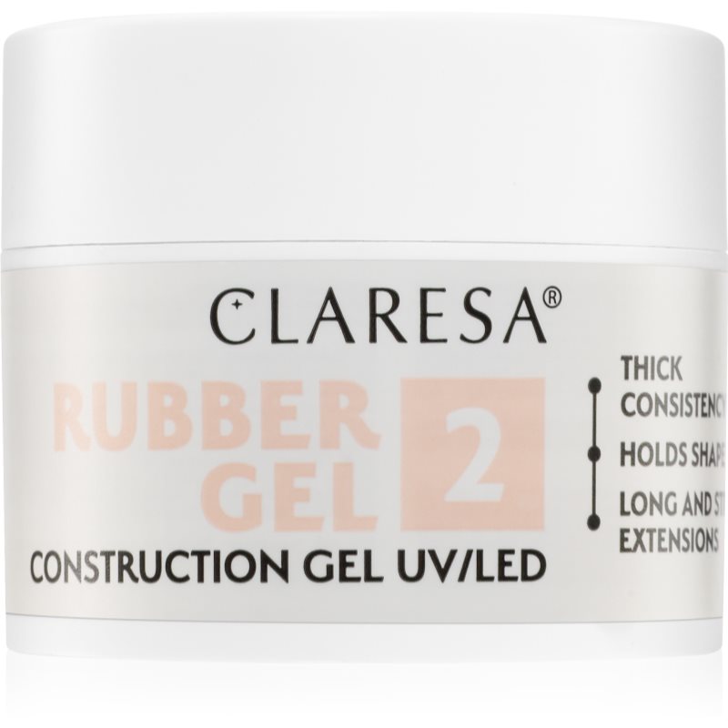 Claresa Rubber Gel Construction Gel UV/LED körömhosszabító gél lakk árnyalat 2 12 g-Ár