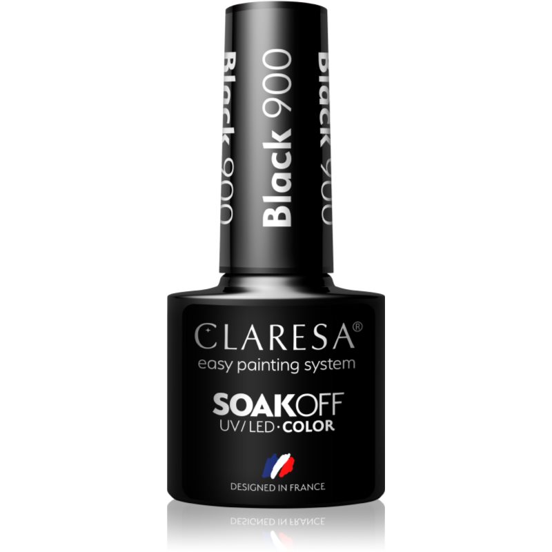 Claresa SoakOff UV/LED Color Black géles körömlakk árnyalat 900 5 g-Ár