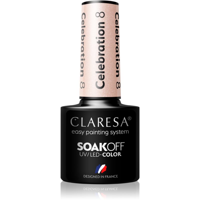 Claresa SoakOff UV/LED Color Celebration géles körömlakk árnyalat 8 5 g-Ár