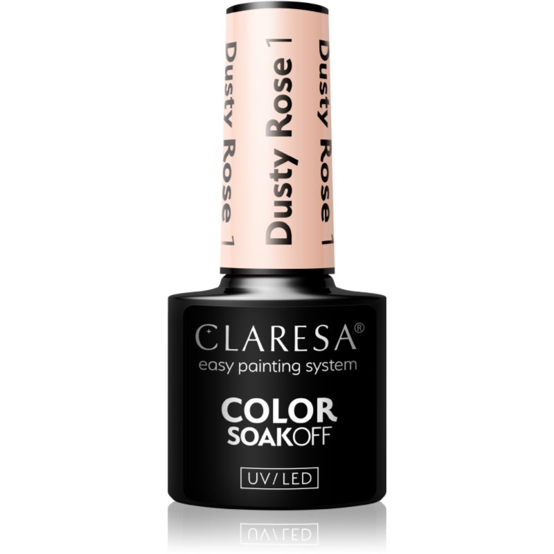 Claresa SoakOff UV/LED Color Dusty Rose géles körömlakk árnyalat 1 5 g-Ár