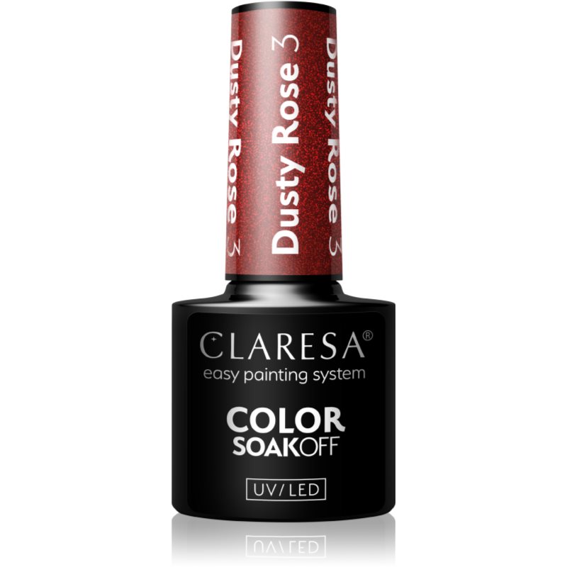 Claresa SoakOff UV/LED Color Dusty Rose géles körömlakk árnyalat 3 5 g-Ár