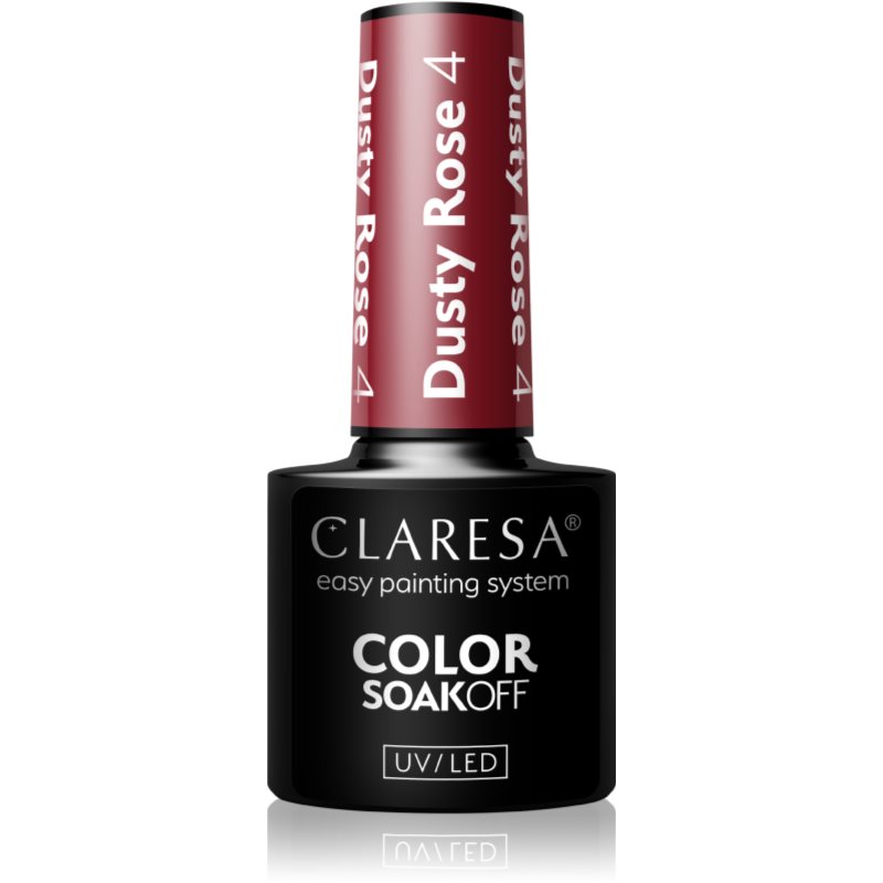 Claresa SoakOff UV/LED Color Dusty Rose géles körömlakk árnyalat 4 5 g-Ár
