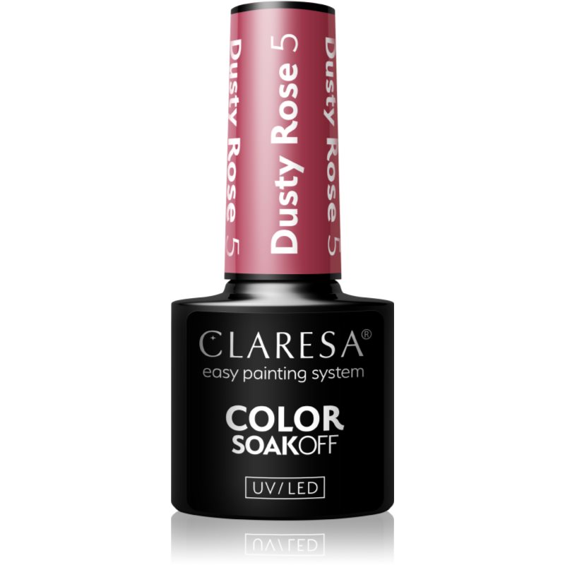 Claresa SoakOff UV/LED Color Dusty Rose géles körömlakk árnyalat 5 5 g-Ár