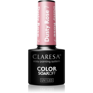 Claresa SoakOff UV/LED Color Dusty Rose géles körömlakk árnyalat 7 5 g-Ár