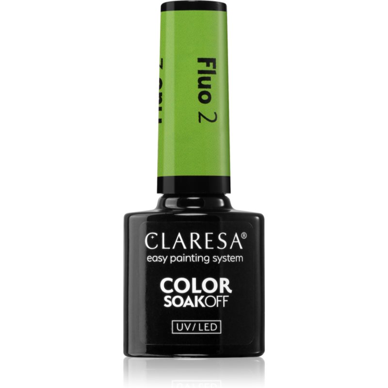 Claresa SoakOff UV/LED Color Fluo géles körömlakk árnyalat 2 5 g-Ár