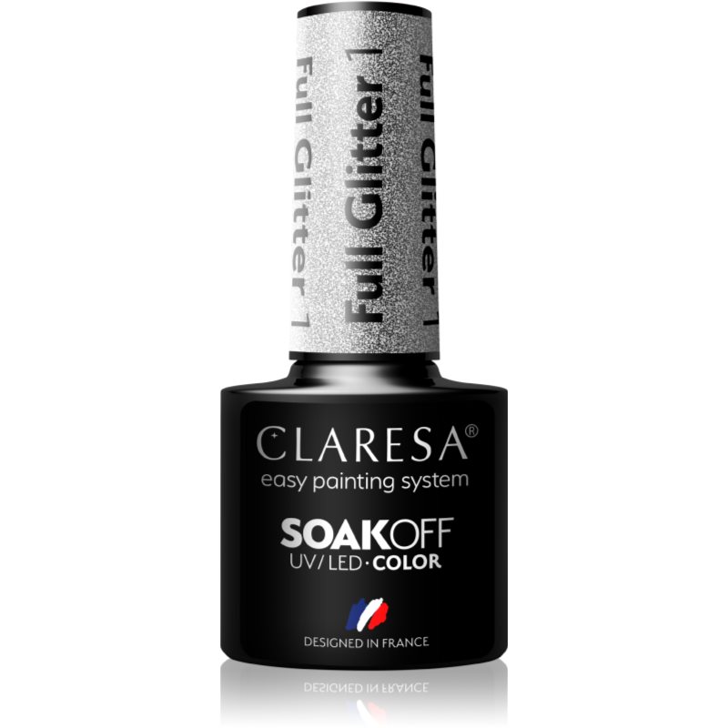 Claresa SoakOff UV/LED Color Full Glitter géles körömlakk árnyalat 1 5 g-Ár