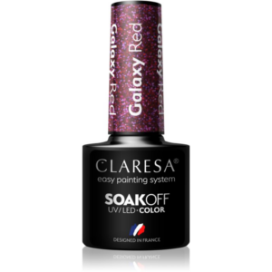 Claresa SoakOff UV/LED Color Galaxy géles körömlakk árnyalat Red 5 g-Ár