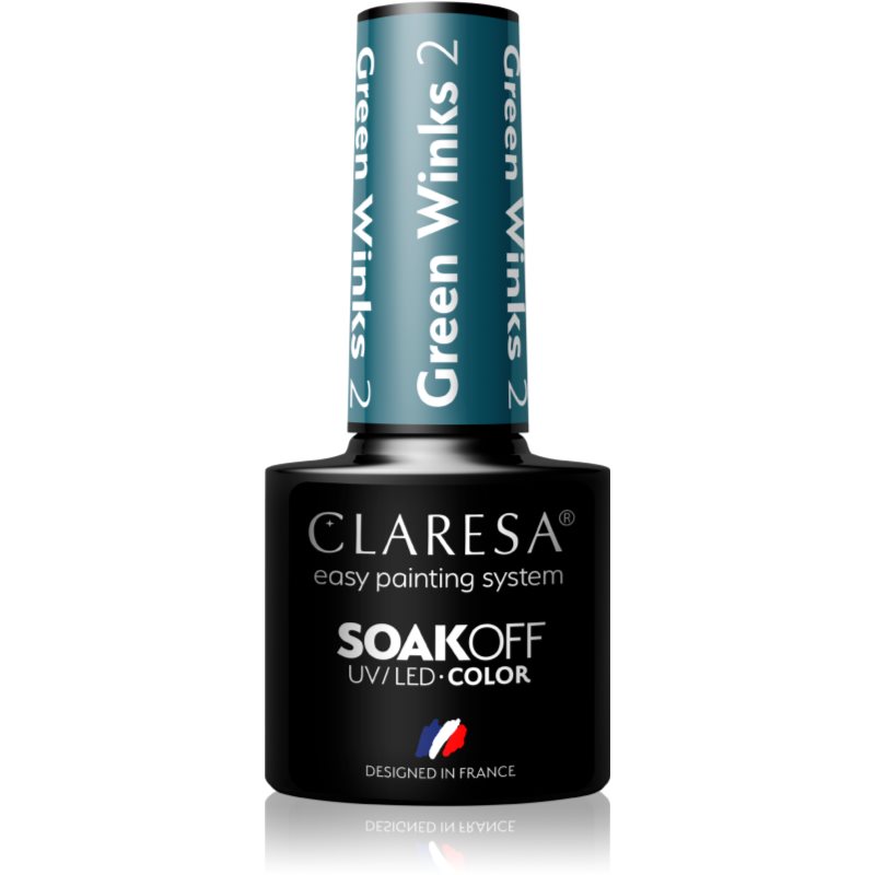 Claresa SoakOff UV/LED Color Green Winks géles körömlakk árnyalat 2 5 g-Ár