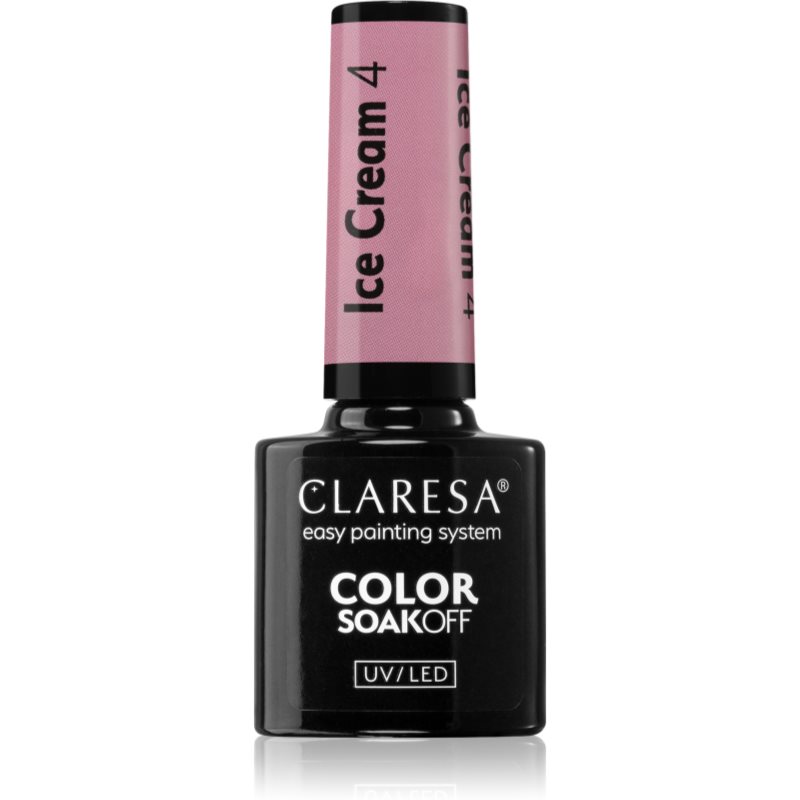 Claresa SoakOff UV/LED Color Ice Cream géles körömlakk árnyalat 4 5 g-Ár