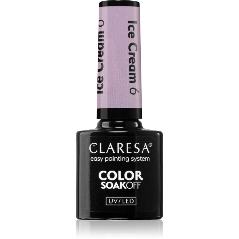 Claresa SoakOff UV/LED Color Ice Cream géles körömlakk árnyalat 6 5 g-Ár