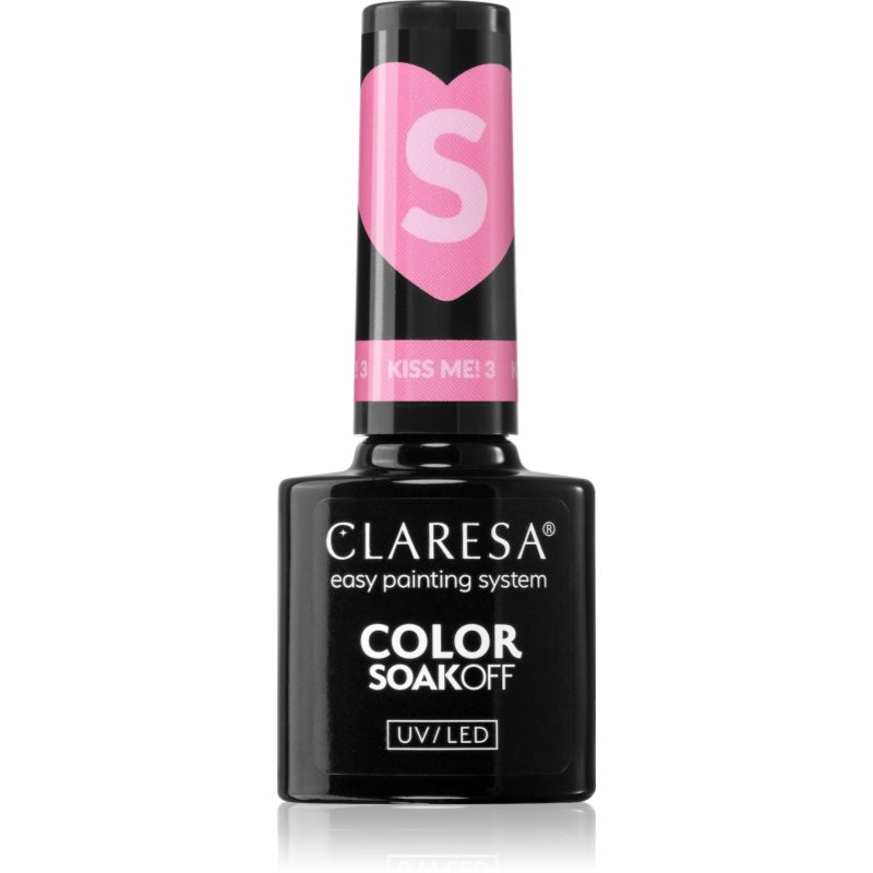 Claresa SoakOff UV/LED Color Kiss Me géles körömlakk árnyalat 5 g