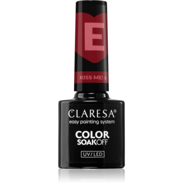 Claresa SoakOff UV/LED Color Kiss Me géles körömlakk árnyalat 6 5 g-Ár