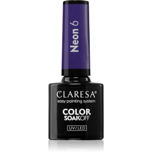 Claresa SoakOff UV/LED Color Neon géles körömlakk árnyalat 6 5 g-Ár