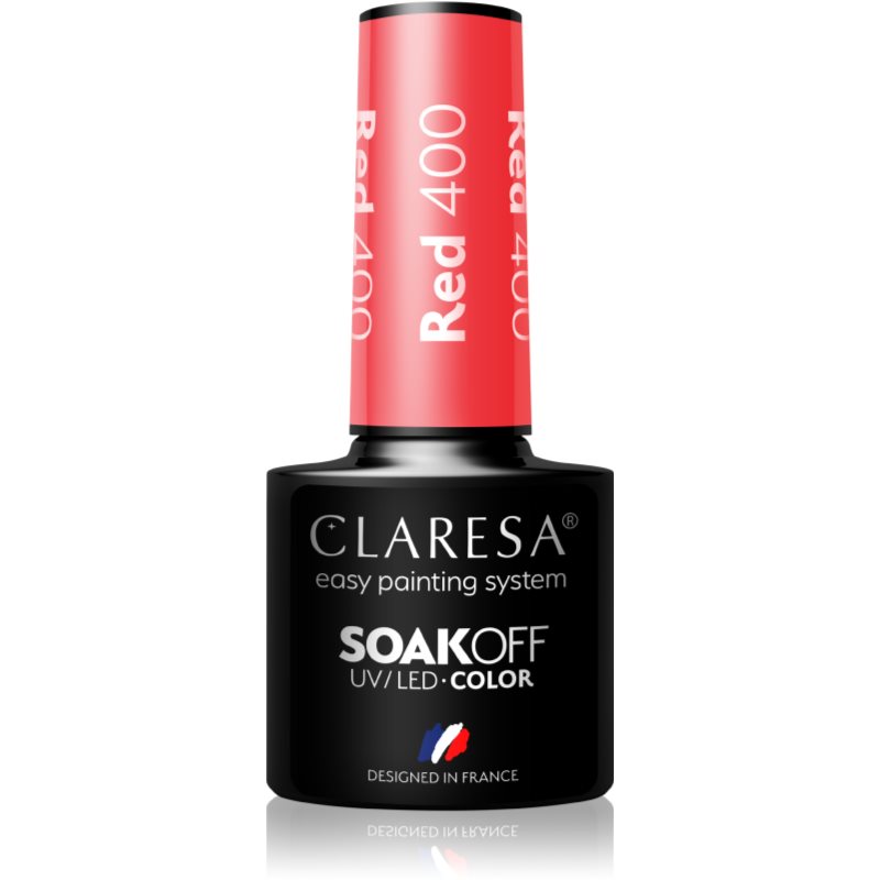 Claresa SoakOff UV/LED Color Rainbow Explosion géles körömlakk árnyalat Red 400 5 g-Ár