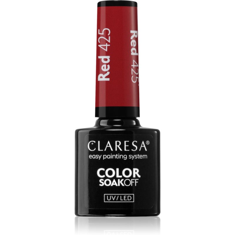 Claresa SoakOff UV/LED Color Rainbow Explosion géles körömlakk árnyalat Red 425 5 g-Ár