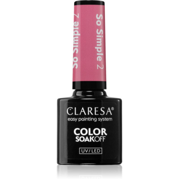 Claresa SoakOff UV/LED Color So Simple géles körömlakk árnyalat 2 5 g-Ár