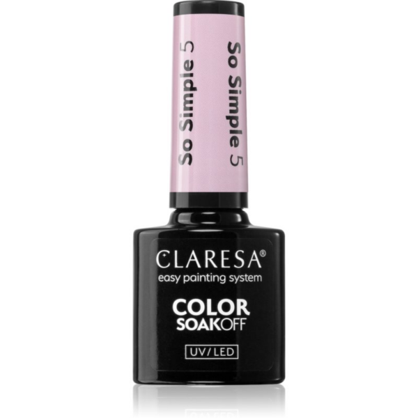 Claresa SoakOff UV/LED Color So Simple géles körömlakk árnyalat 5 g-ár