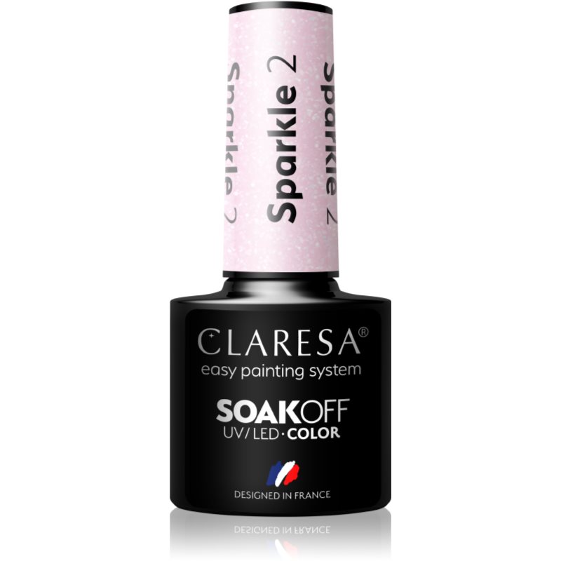 Claresa SoakOff UV/LED Color Sparkle géles körömlakk árnyalat 2 5 g-Ár