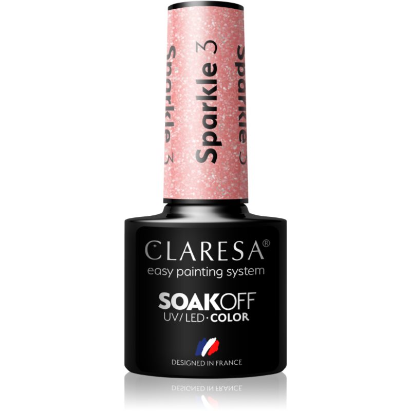 Claresa SoakOff UV/LED Color Sparkle géles körömlakk árnyalat 3 5 g-Ár