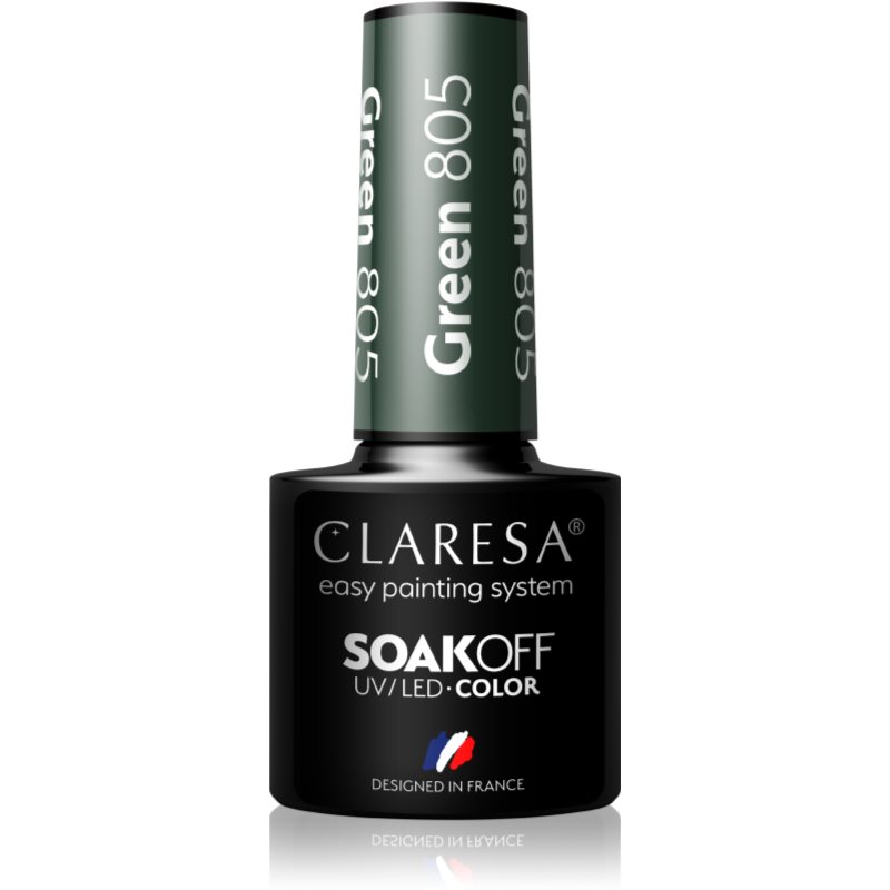 Claresa SoakOff UV/LED Color Take Me To The River géles körömlakk árnyalat Green 805 5 g-Ár