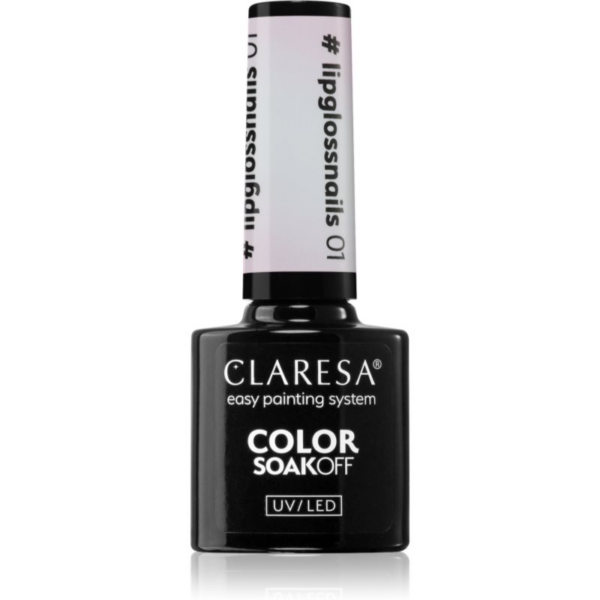 Claresa SoakOff UV/LED Color #lipglossnails géles körömlakk árnyalat 01 5 g-Ár
