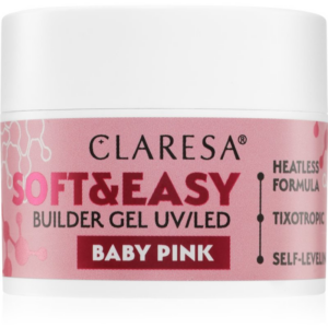 Claresa Soft&Easy Builder Gel alaplakk körmökre árnyalat Baby Pink 12 g-Ár